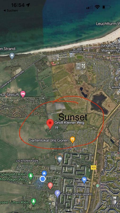 Ferienwohnung Sunset Bei Warnemuende Rostock Bagian luar foto